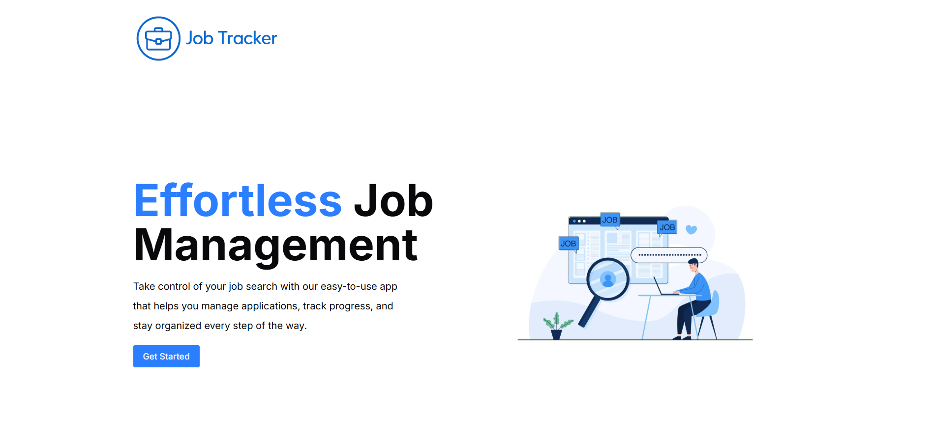 Job Tracker Application Screenshot